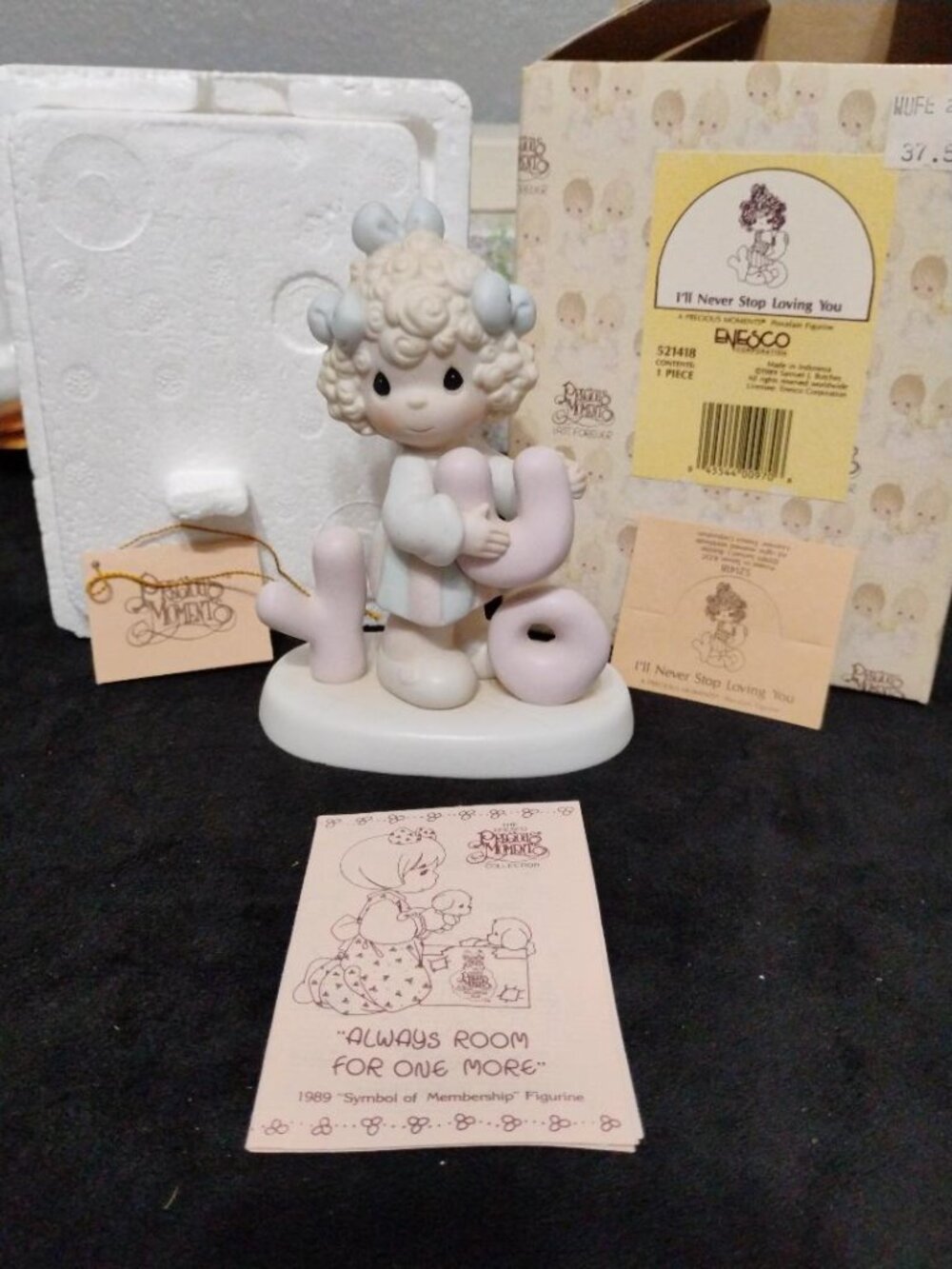 Precious Moments "I'll Never Stop Loving You"1989 Enesco Figurine NIB